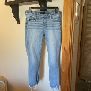 Buckle Women's Faded Blue Ankle Jeans